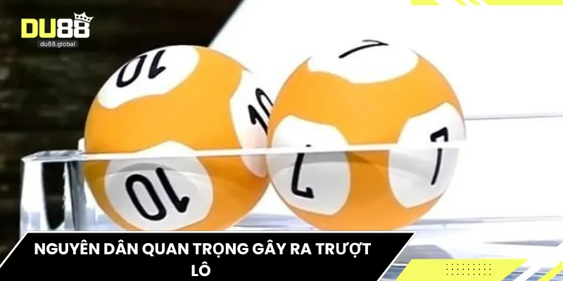 Nguyên nhân quan trọng gây ra trượt lô 